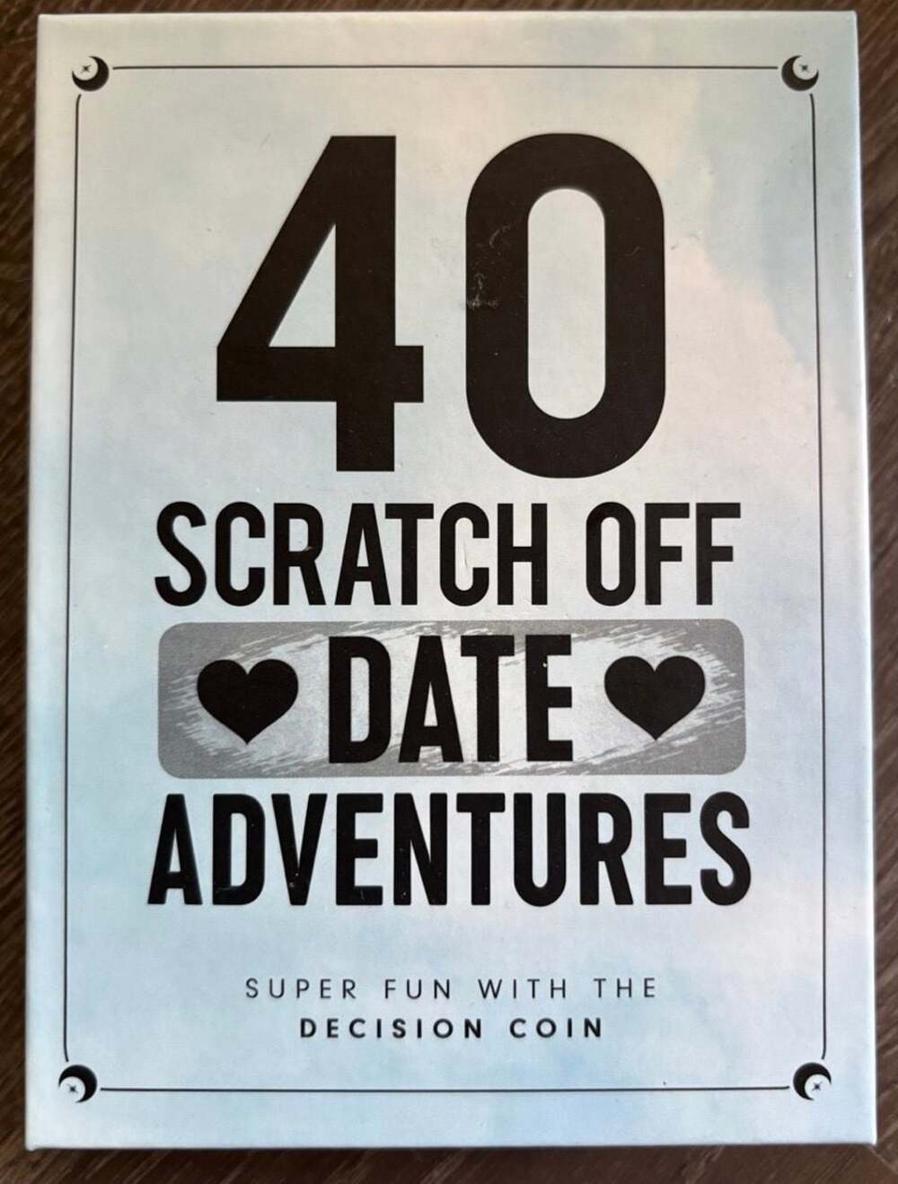 40‎ Scratch Off Date Adventures Card Deck with Couple Decision Coin